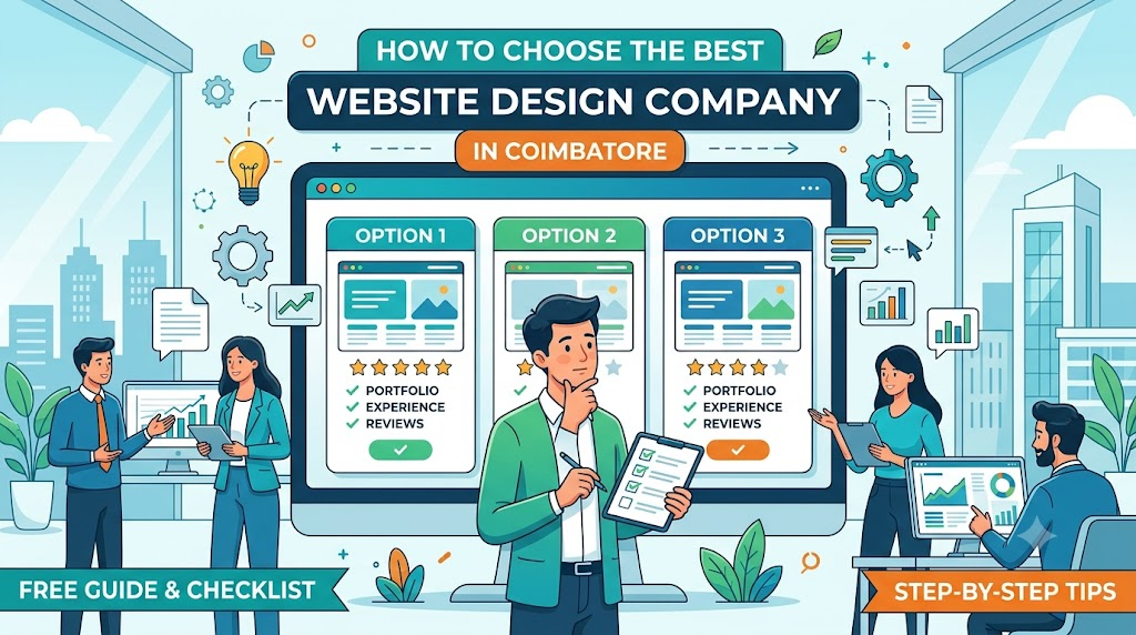 Best website design company in Coimbatore creating a responsive business website