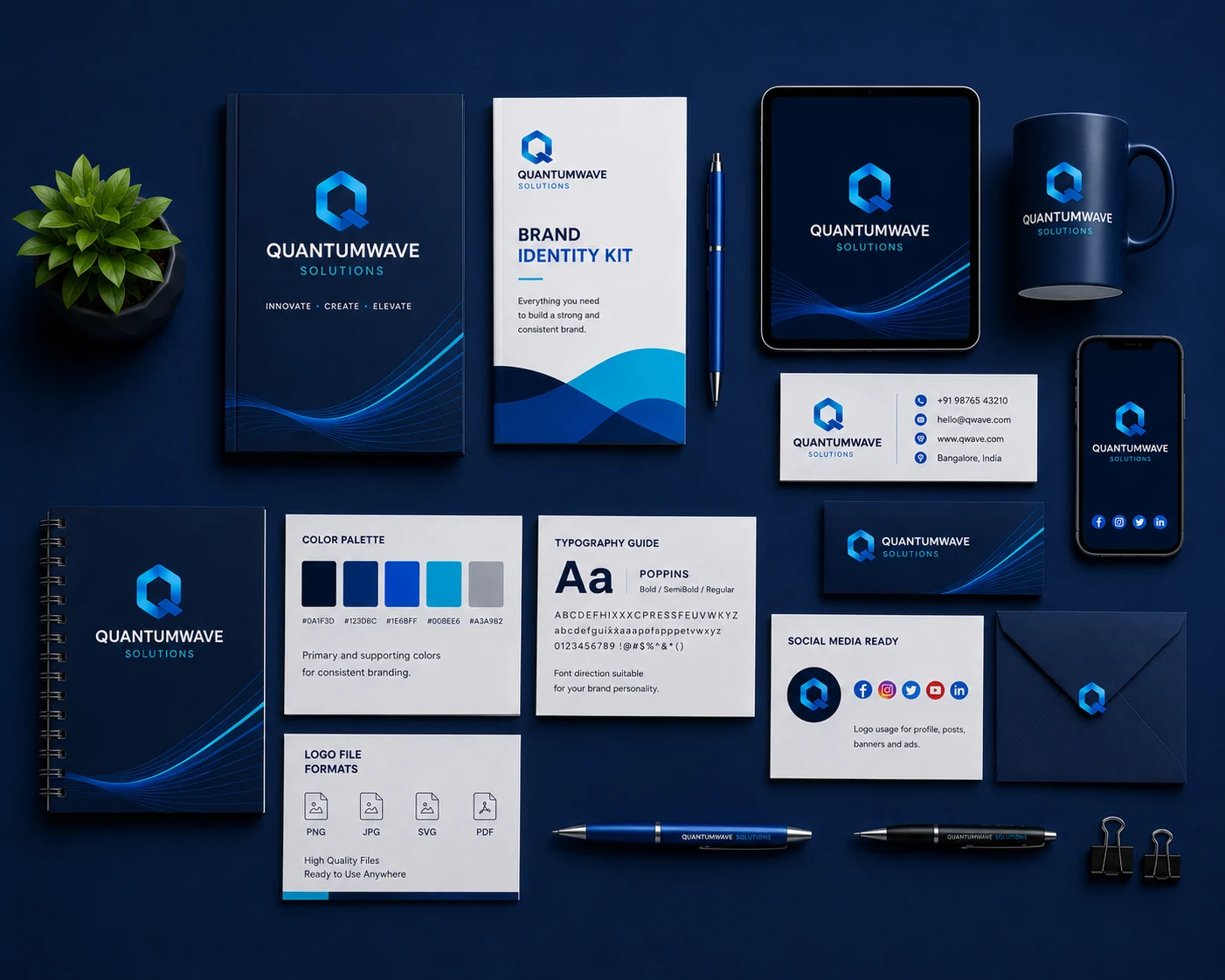 DigiX Technologies brand identity kit design